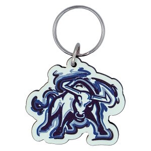 Justin Patten Aggie Bull Painted Wood KeyChain